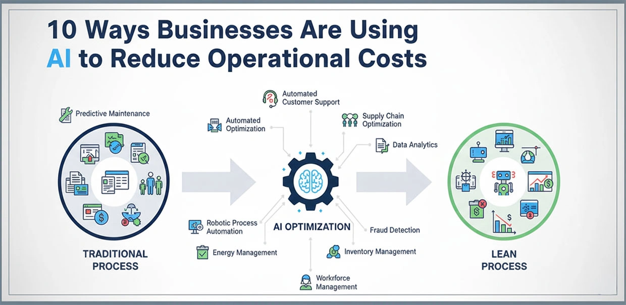 AI reducing operational costs in business
