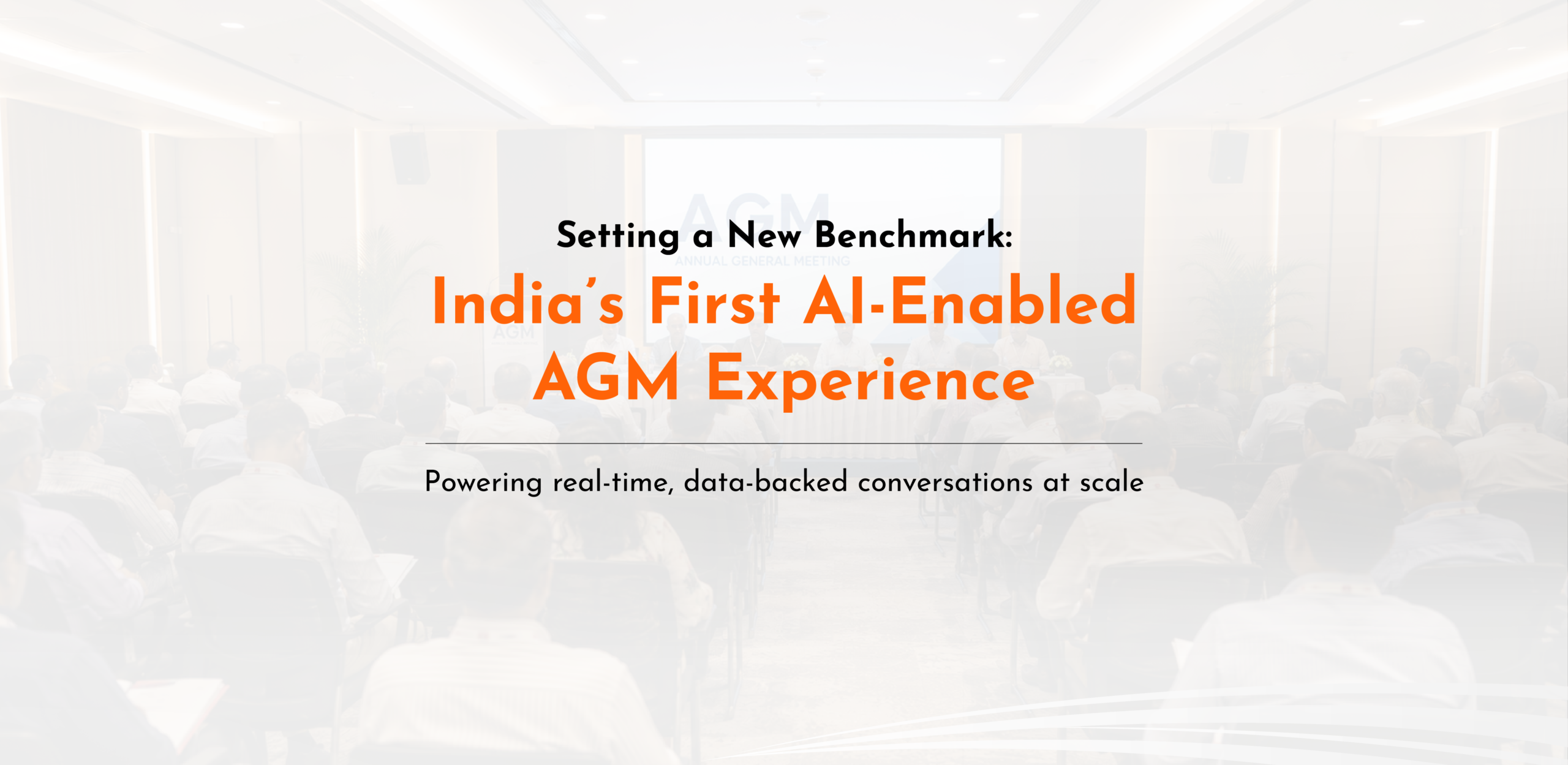 India’s first AI-enabled AGM experience